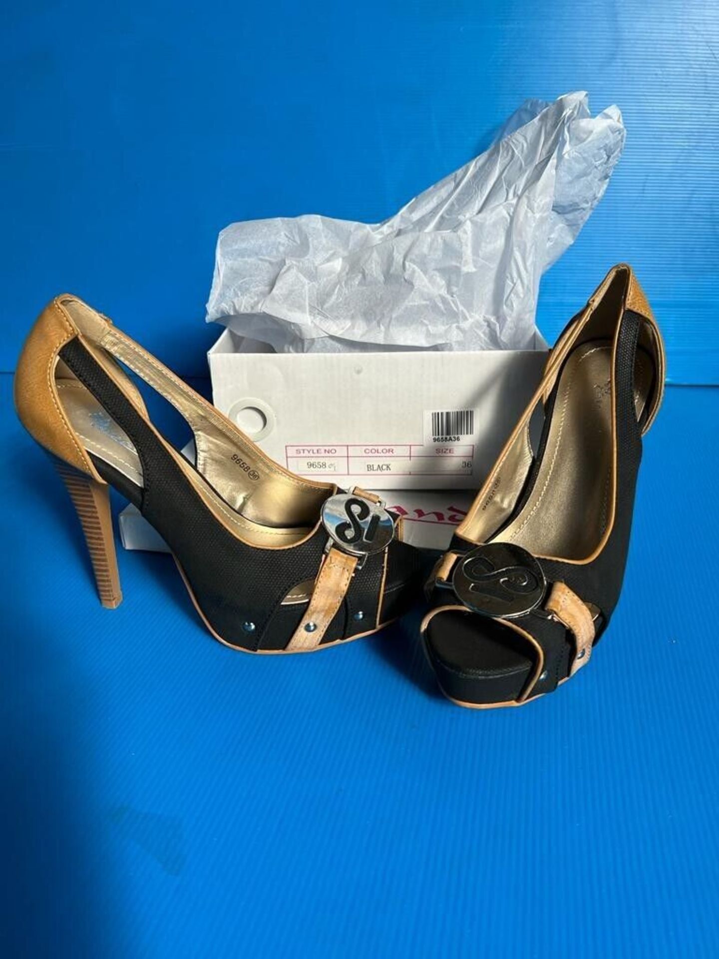 X100 BRAND NEW PAIRS WOMENS HIGH HEELS - MIXED STYLES AND SIZES RRP £1500