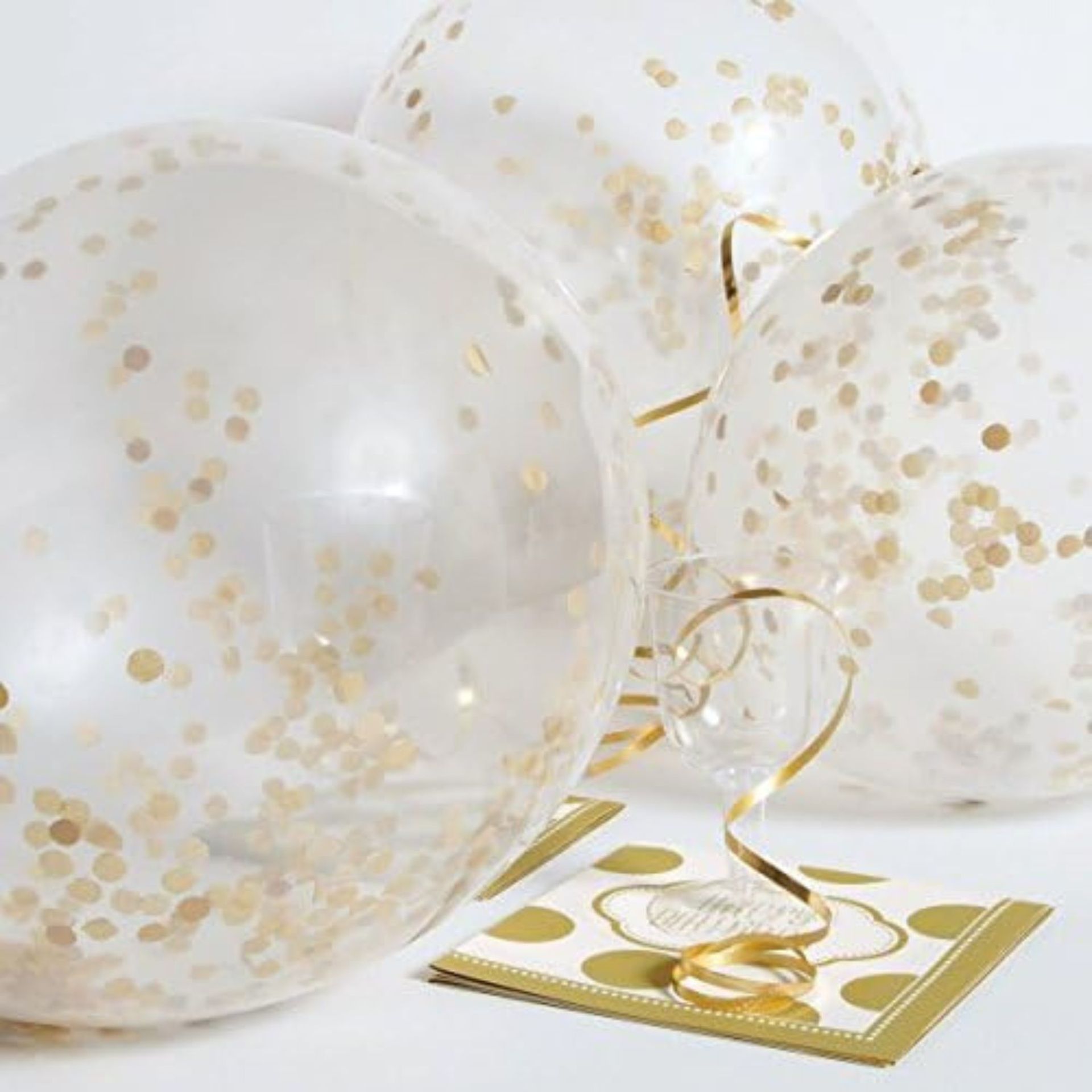 1000 PACKS OF LATEX SILVER AND GOLD CONFETTI BALLOONS, 12IN, 6CT, RRP £10,000 - Image 3 of 7