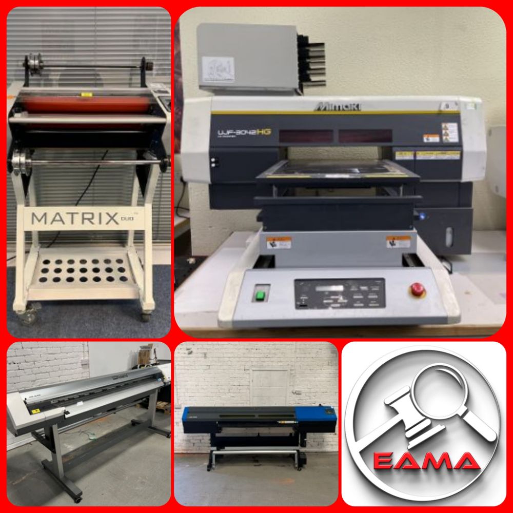 INDUSTRIAL PRINTERS, VINYL CUTTERS, PLODDERS & LAMINATORS - PRICED TO CLEAR - DELIVERY AVAILABLE Ends Friday 22nd September 2023