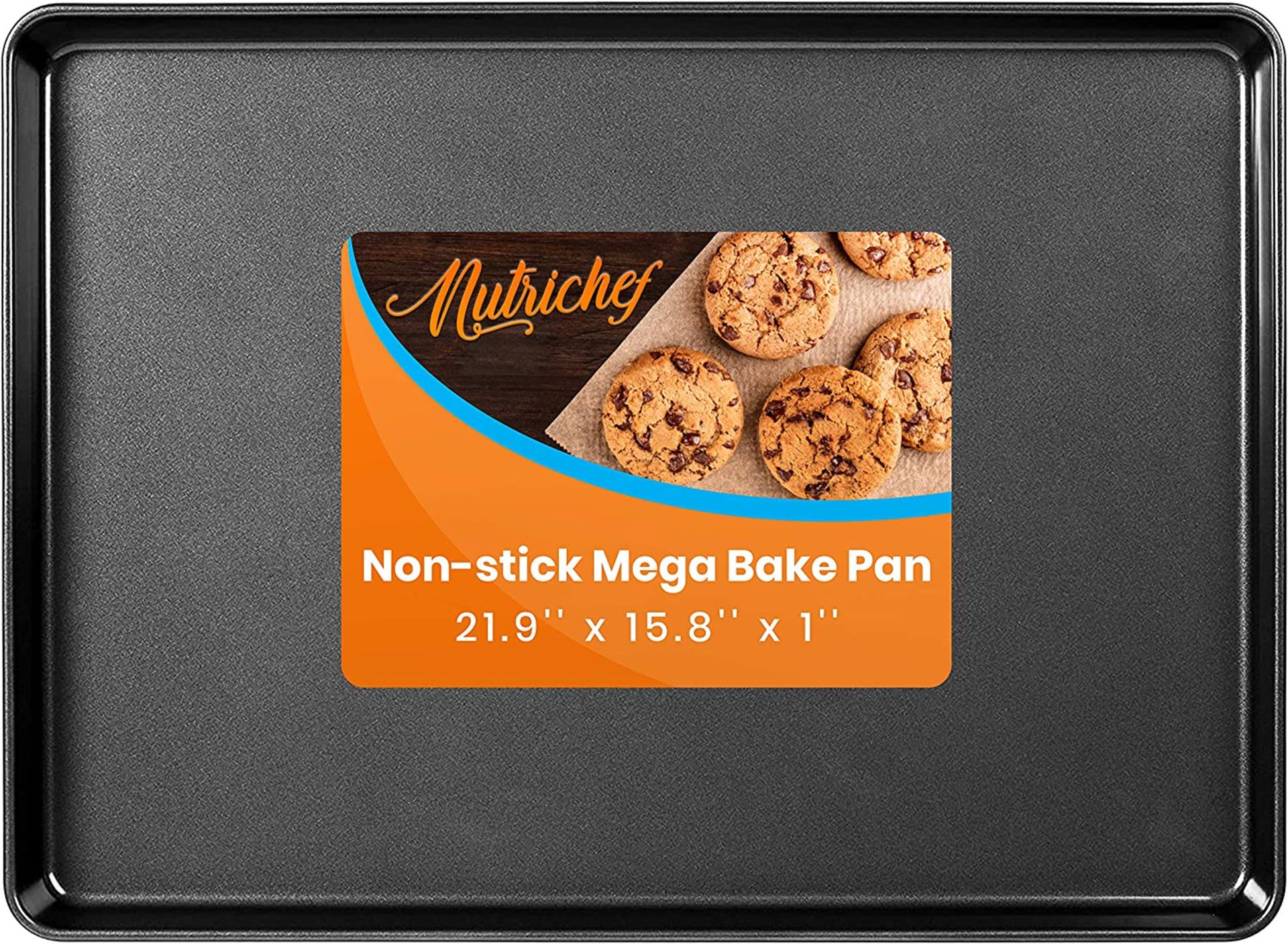 MEGA DEAL!!!! 144 X NEW NUTRICHEF NCLGBLK1 NONSTICK COOKIE SHEET BAKING TRAY MEGA PAN RRP £3888