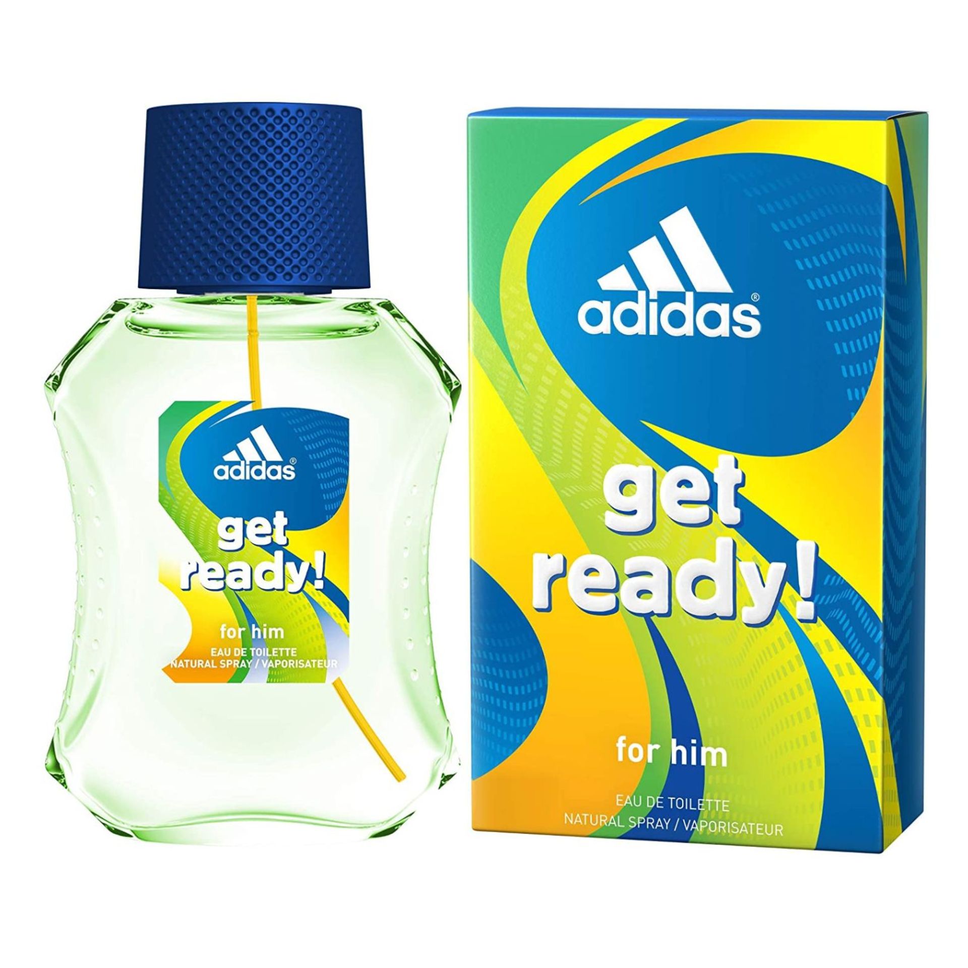 300 X BOTTLES OF ADIDAS FRAGRANCE GET READY FOR HIM COLOGNES, 1.7 OZ