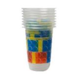1000 PACKS OF 8 CUPS, BRIGHT BUILDING BLOCKS CUPS, GREAT FOR PARTIES, RRP £10,000