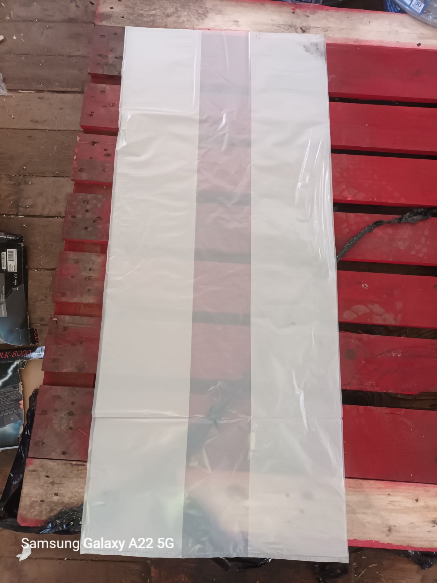 PALLET OF 7200 COMPACTO CLEAR PLASTIC BAGS