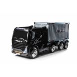RIDE ON TRUCK WITH DETACHABLE CONTAINER AND PARENTAL REMOTE CONTROL 12V 4 WHEEL DRIVE JJ2011 - BLACK