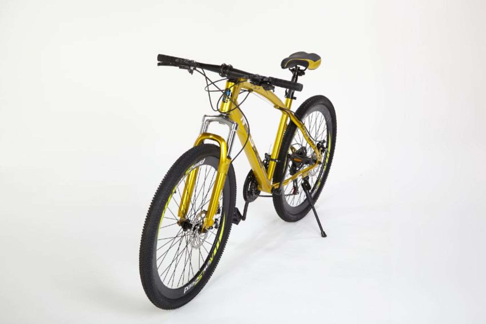 BRAND NEW NEW SPEED 21 GEARS STUNNING SUSPENSION GOLD COLOURED MOUNTAIN BIKE