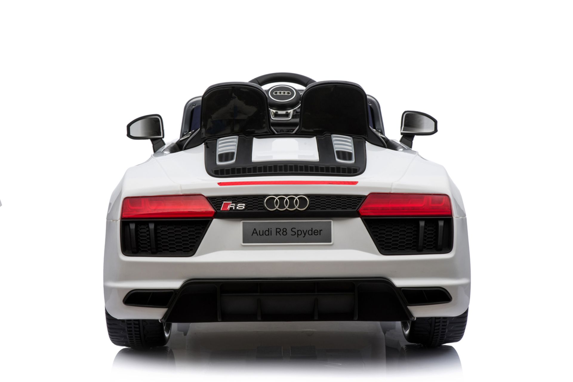 RIDE ON FULLY LICENSED AUDI R8 SPYDER 6V WITH PARENTAL REMOTE CONTROL - WHITE - Image 8 of 8