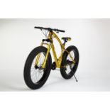 21 GEARS MOUNTAIN BIKE BICYCLE MEN/WOMEN FAT TIRE 26" MTB WITH FRONT SUSPENSION - GOLD