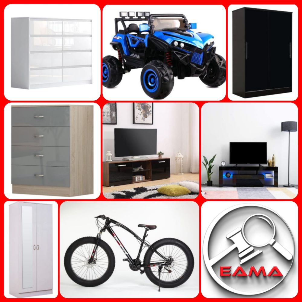 DELIVERY AVAILABLE - BRAND NEW - BEDS, CABINETS, TV STANDS, BIKES, ELECTRIC CARS + MORE - BIG SAVINGS Ends from Mon 23rd October 2023 at 6pm