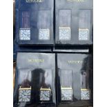27 X MONTINE SETS OF 2 MENS WATCHES WITH LEATHER STRAPS