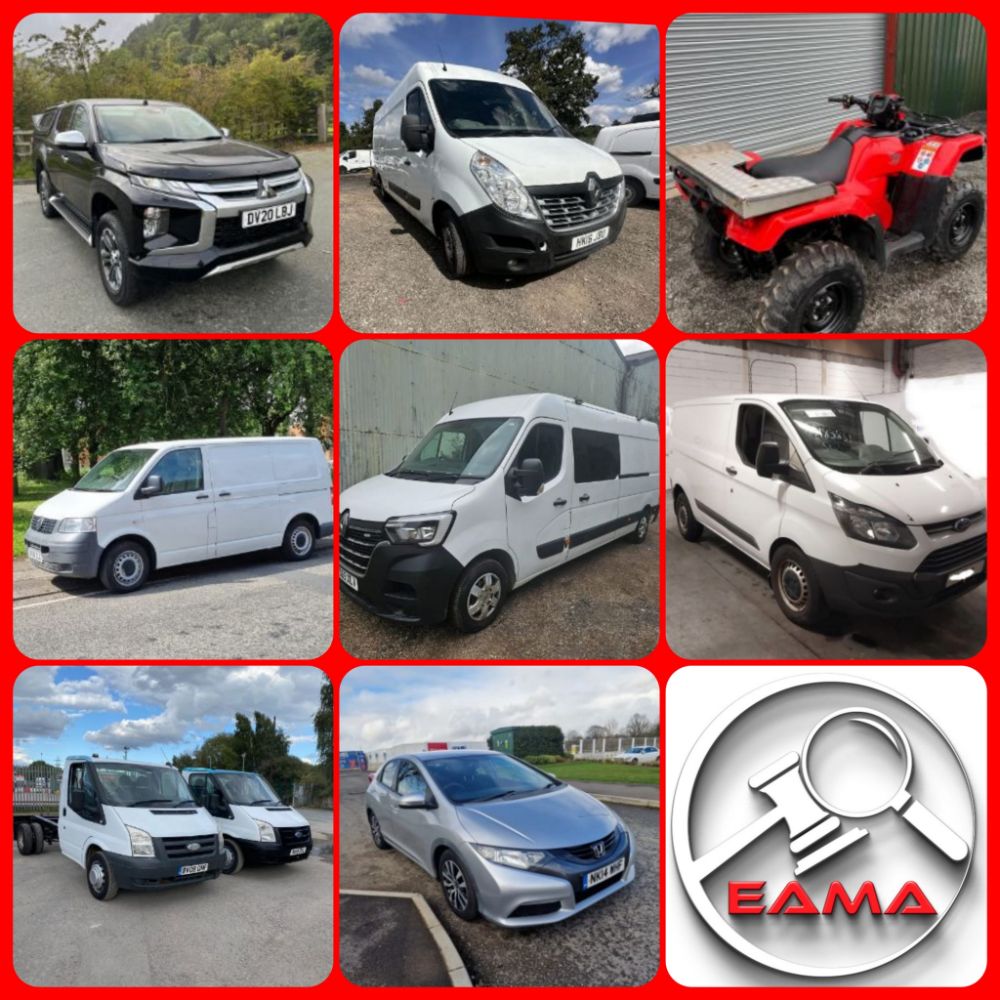 AUCTION OF CARS, VANS, TRUCKS, 4X4'S, QUADS + MORE Ends from Tuesday 17th October 2023 at 2pm