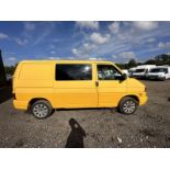 YELLOW POWERHOUSE: 2003 VOLKSWAGEN TRANSPORTER PANEL VAN- NO VAT IN HAMMER