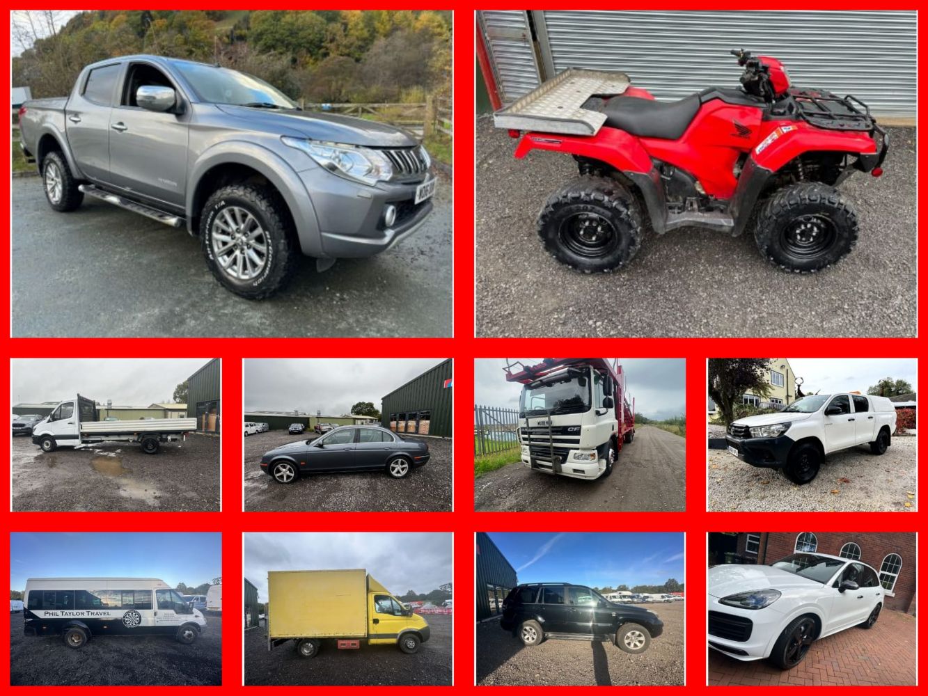 QUADS, VANS, TRUCKS, 4X4'S, CARS + MORE Ends from Tue 14th November 2023 at 19.30pm