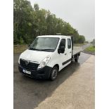 VAUXHALL MOVANO F3500- 2017- 24,100 MILES - DOUBLE CAB DROPSIDE