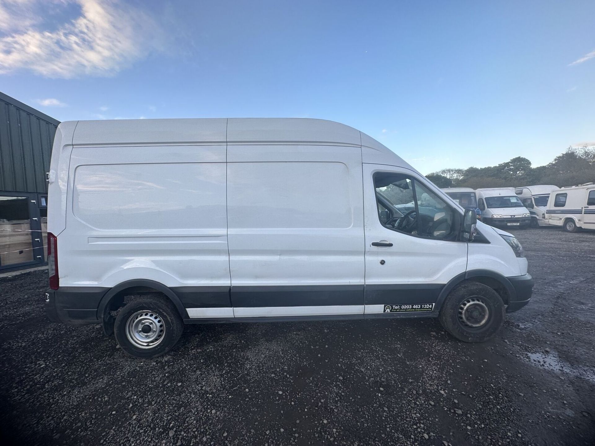 ONLY 108K MILES - WHITE WORKHORSE: 2.0 TDCI 130PS FORD TRANSIT VAN - MOT JULY 2024 - Image 2 of 15