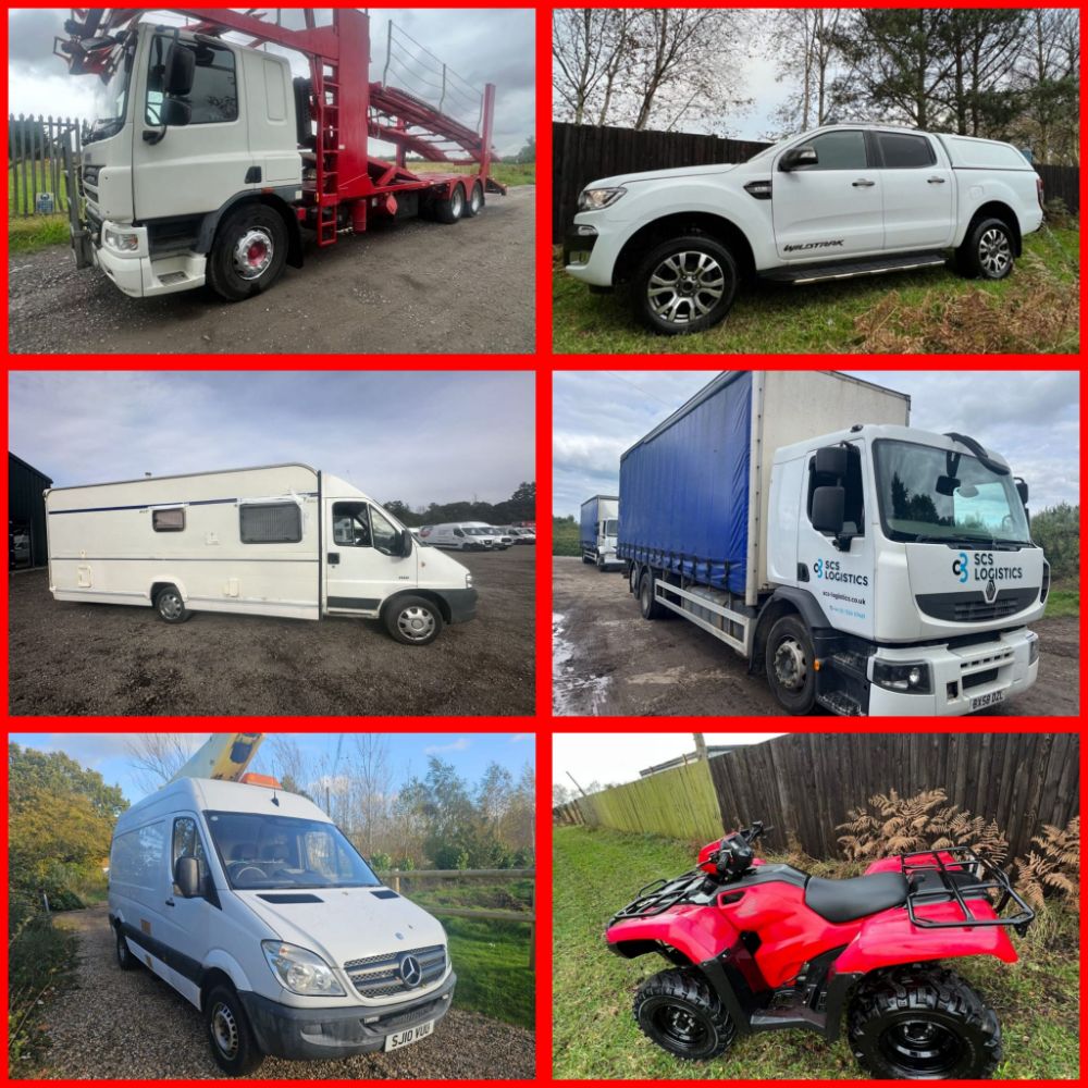 VANS, CARS, TRUCKS, 4X4'S, QUADS + MORE Ends from Monday 20th November 2023 at 7.30pm