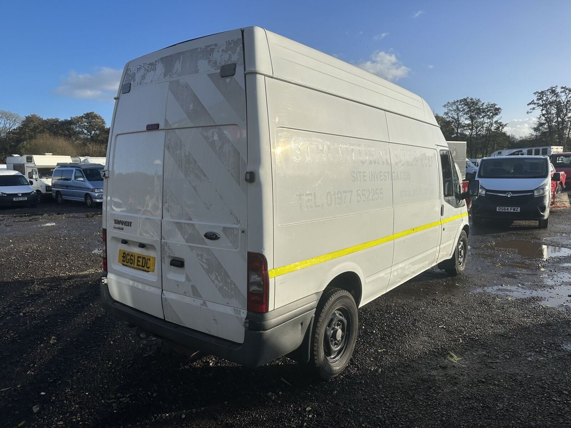 ROAD-READY WORKHORSE: '61 PLATE FORD TRANSIT T350 LWB HIGH ROOF - NO VAT ON HAMMER - Image 4 of 15