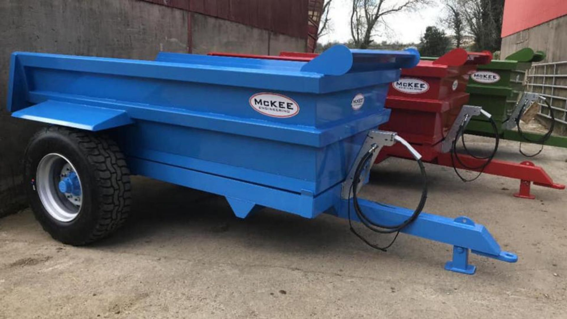 MCKEE TAPERED BODY DUMP TRAILER 8 TON