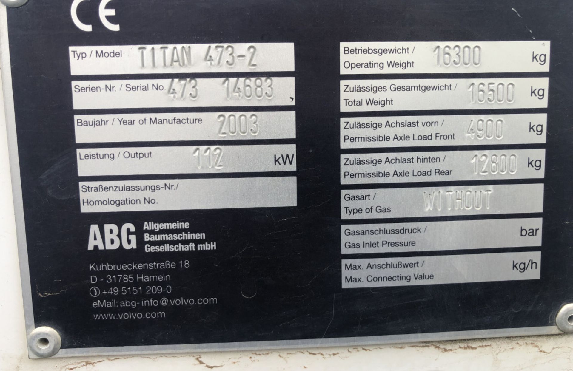 ABG TITAN 473 -2 ASPHALT TARMAC PAVER * SPARES AND REPAIRS - Bild 3 aus 10