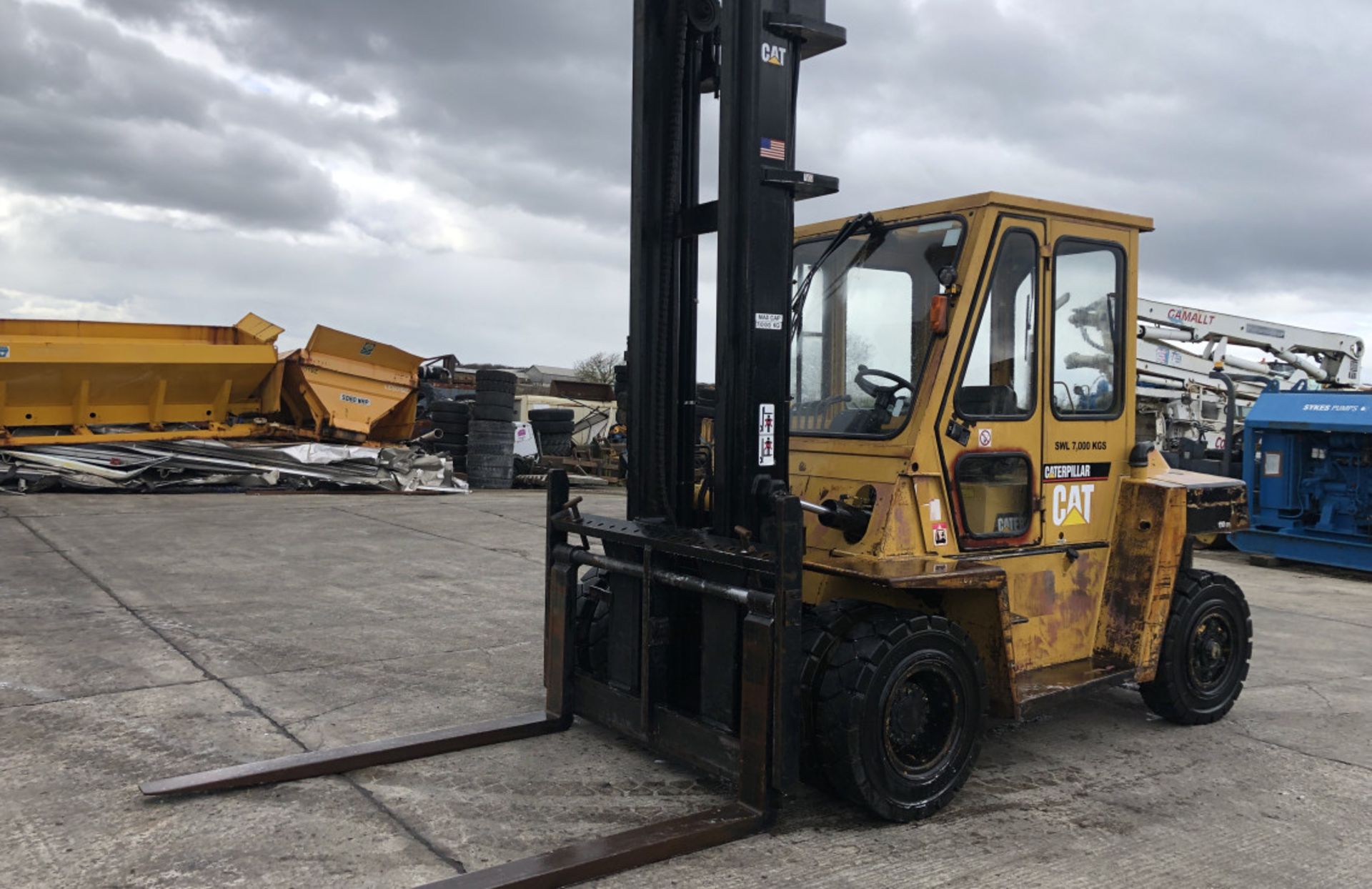 CAT DP 70 7 TON DIESEL FORKLIFT - Image 9 of 9