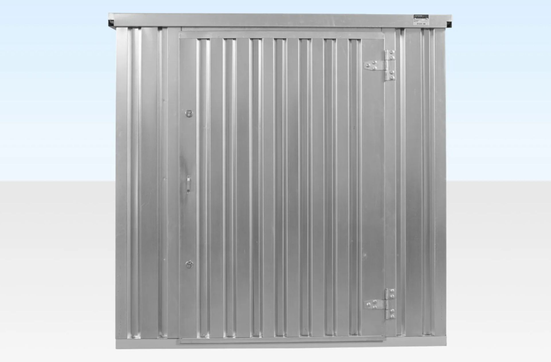 4M X 2.1M FLAT PACK CONTAINER STORE – GALVANISED - USED - RRP £2,000 - Image 2 of 4