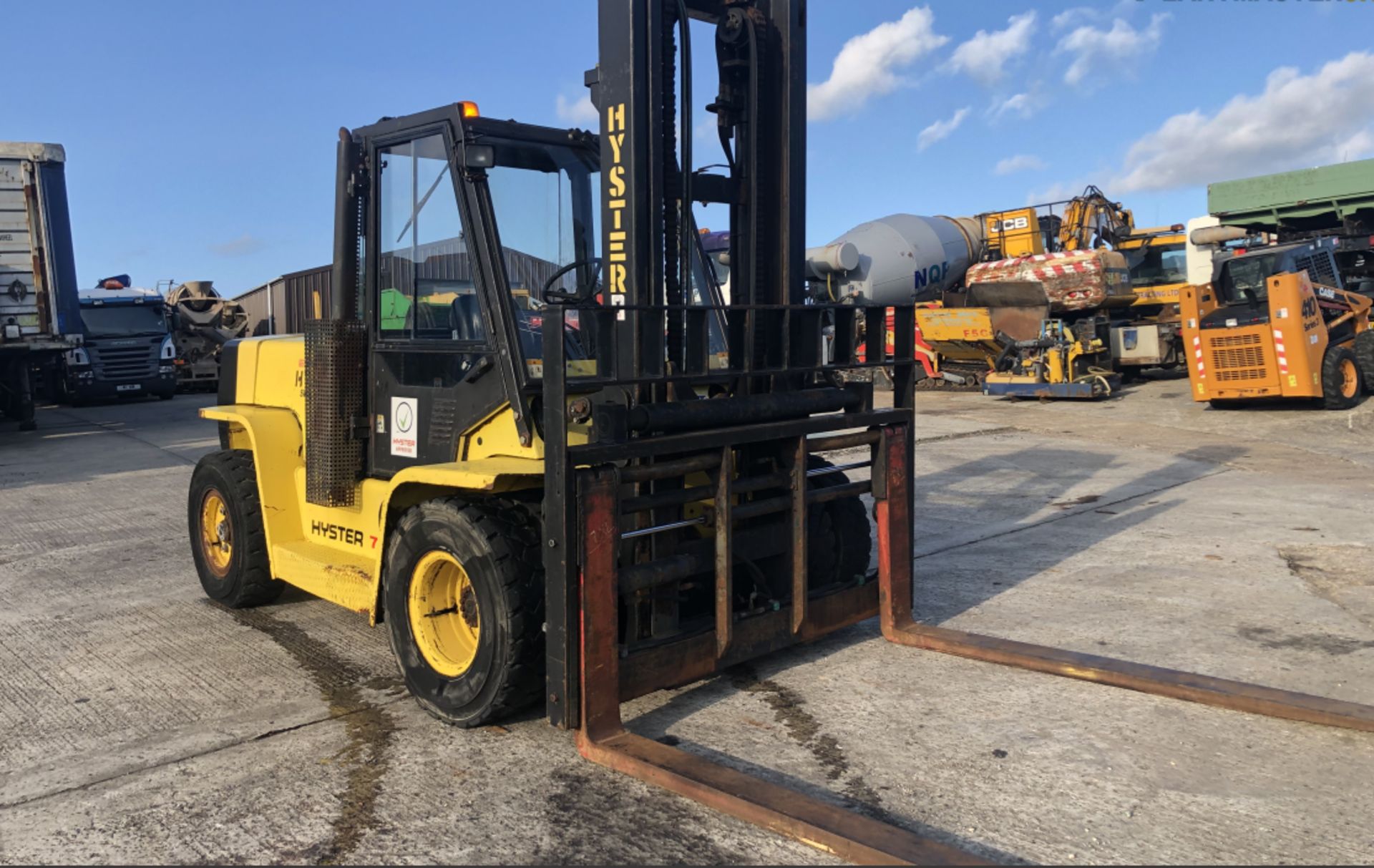 2009 DIESEL HYSTER H7.00XL 7.5-TON DIESEL FORKLIFT - Image 9 of 14