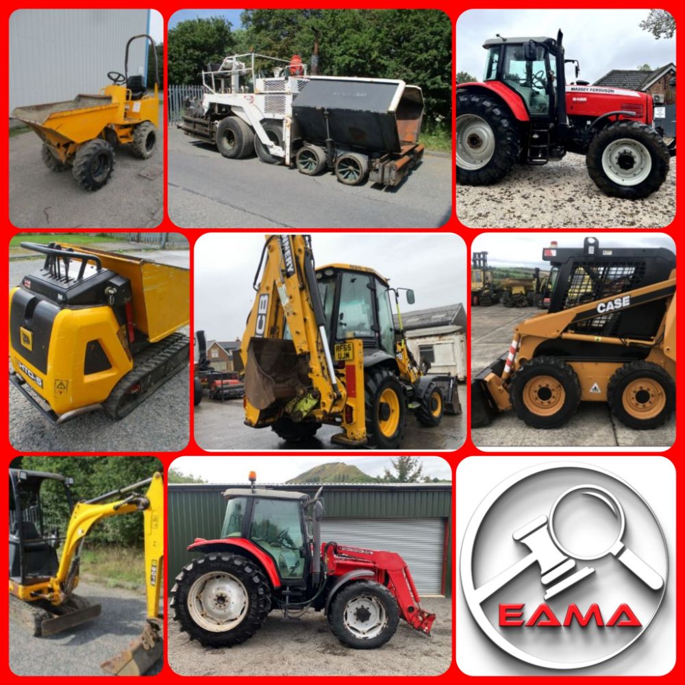 AUCTION OF AGRI, DUMPERS FLT, MACHINERY HGV, TRACTOR & PLANT Ends from Tuesday 17th October 11am