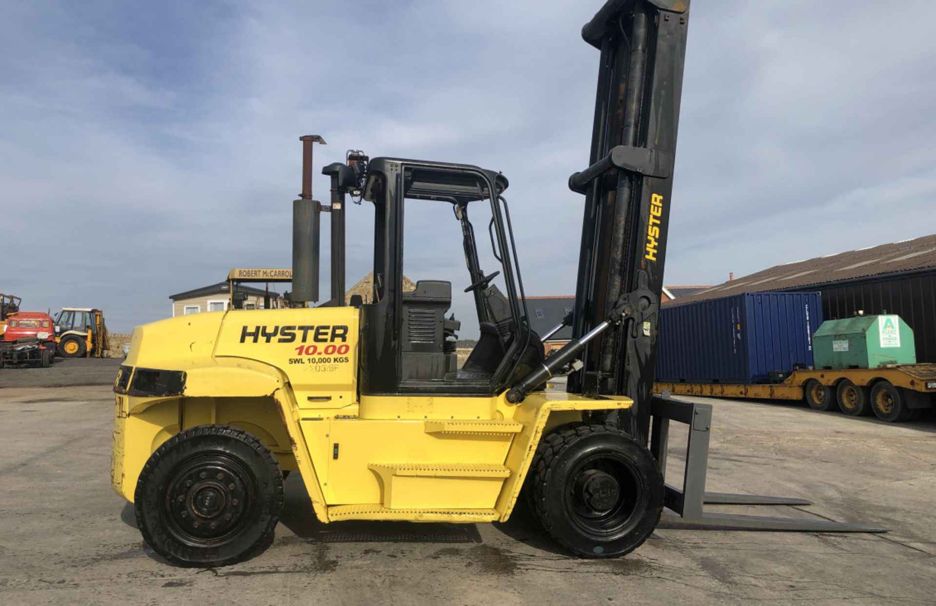 HYSTER H10.00XM ,10 TON DIESEL FORKLIFT - Image 3 of 9