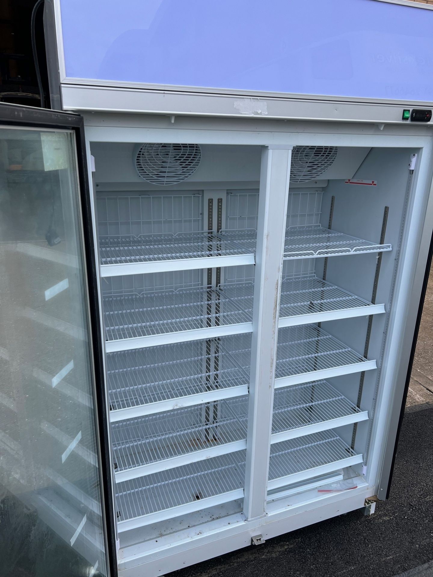 COMBISTEEL DOUBLE GLASS DOOR DISPLAY FREEZER INS-1000F - 7455.2420