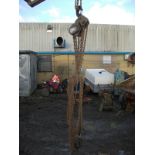 HACKETT 10 TON CHAIN BLOCKS HOIST BLOCK AND TACKLE