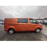 **(ONLY 89K MILEAGE)** UNIQUE 68 PLATE TRANSIT CUSTOM CREW CAB - FACTORY FIT (NO VAT ON HAMMER)