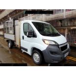 PEUGEOT BOXER 2014 TIPPER: COUNCIL DIRECT, 57K MILES, CAGE SIDES