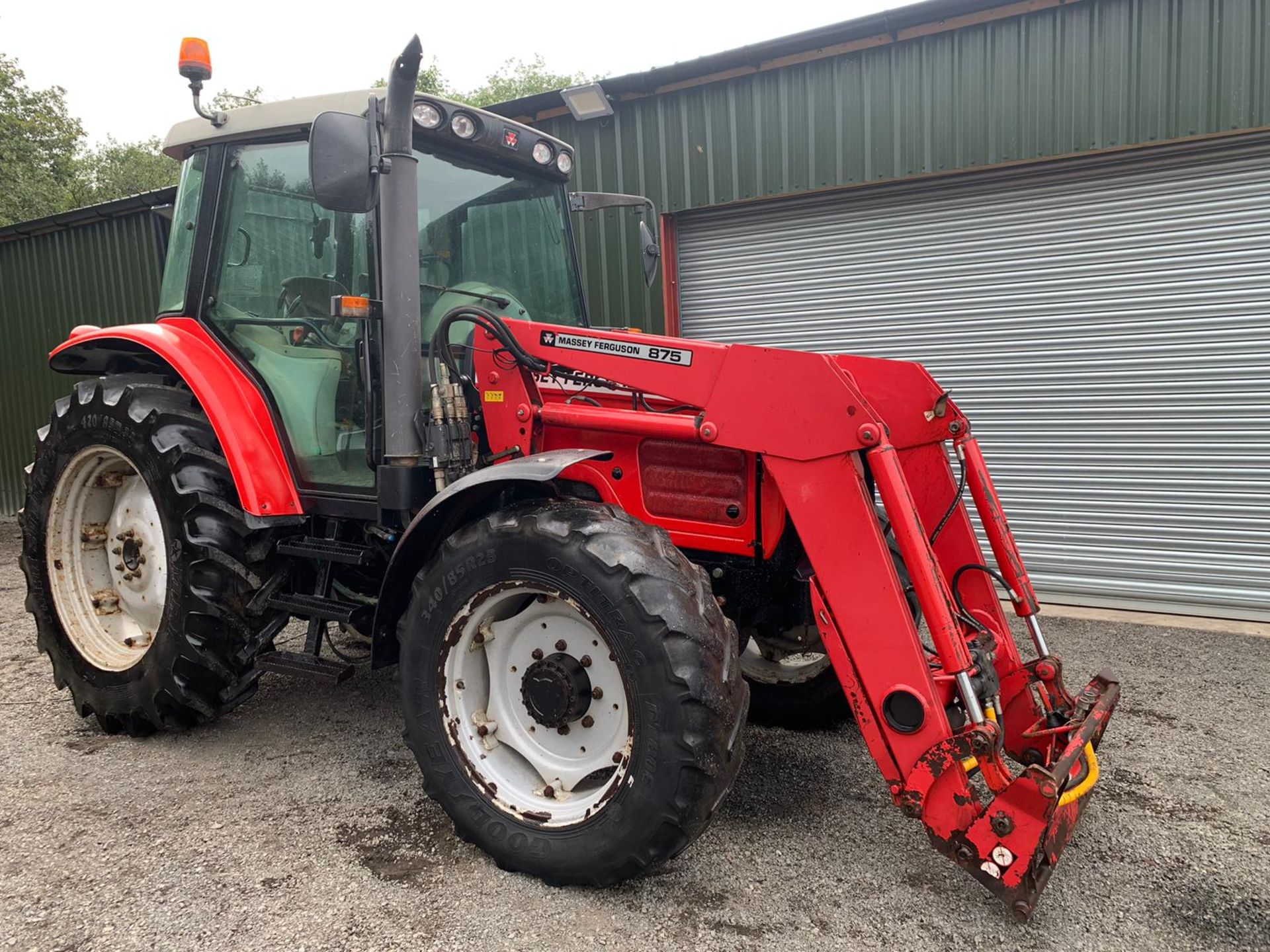 MASSEY FERGUSON 6455 TRACTOR WITH POWER LOADER 100HP