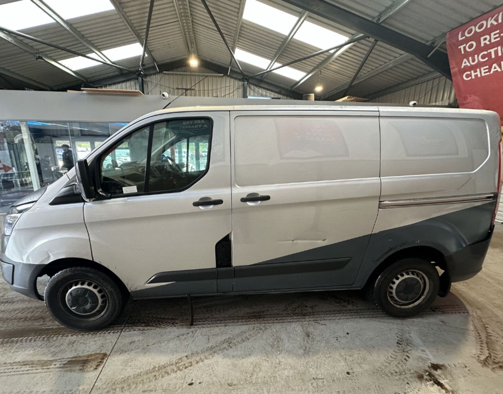 WORKHORSE CHAMPION: 66 PLATE TRANSIT CUSTOM, PART SERVICE - NO VAT ON HAMMER