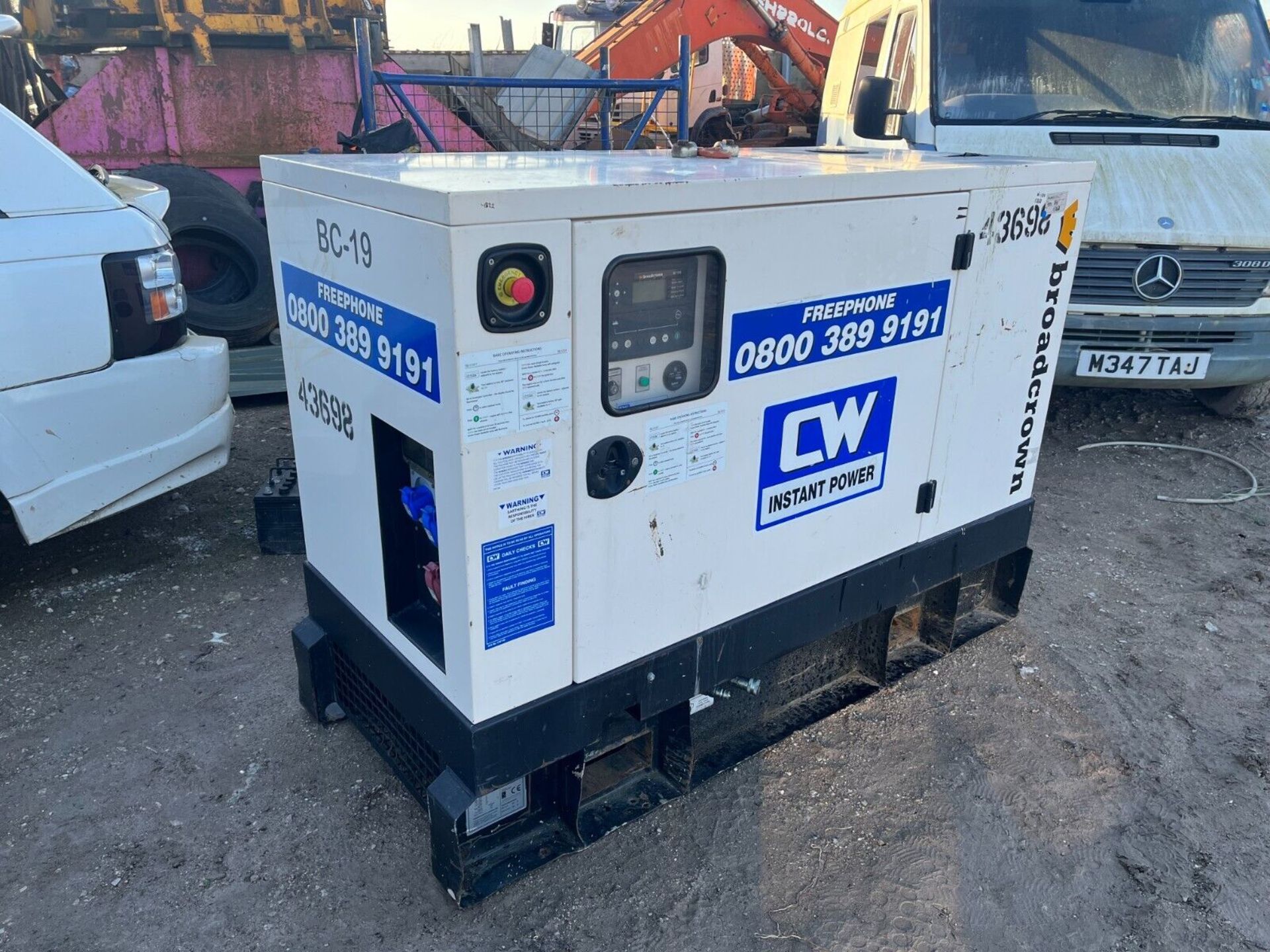 BRITISH BRILLIANCE: 2015 BROADCROWN 19KVA SILENT DIESEL DYNAMO