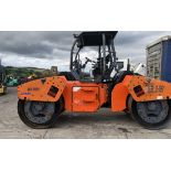 2010 DIESEL HAMM HD 130 DOUBLE DRUM 14 TON ROLLER