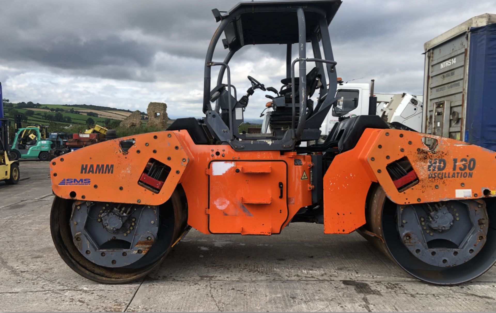 2010 DIESEL HAMM HD 130 DOUBLE DRUM 14 TON ROLLER