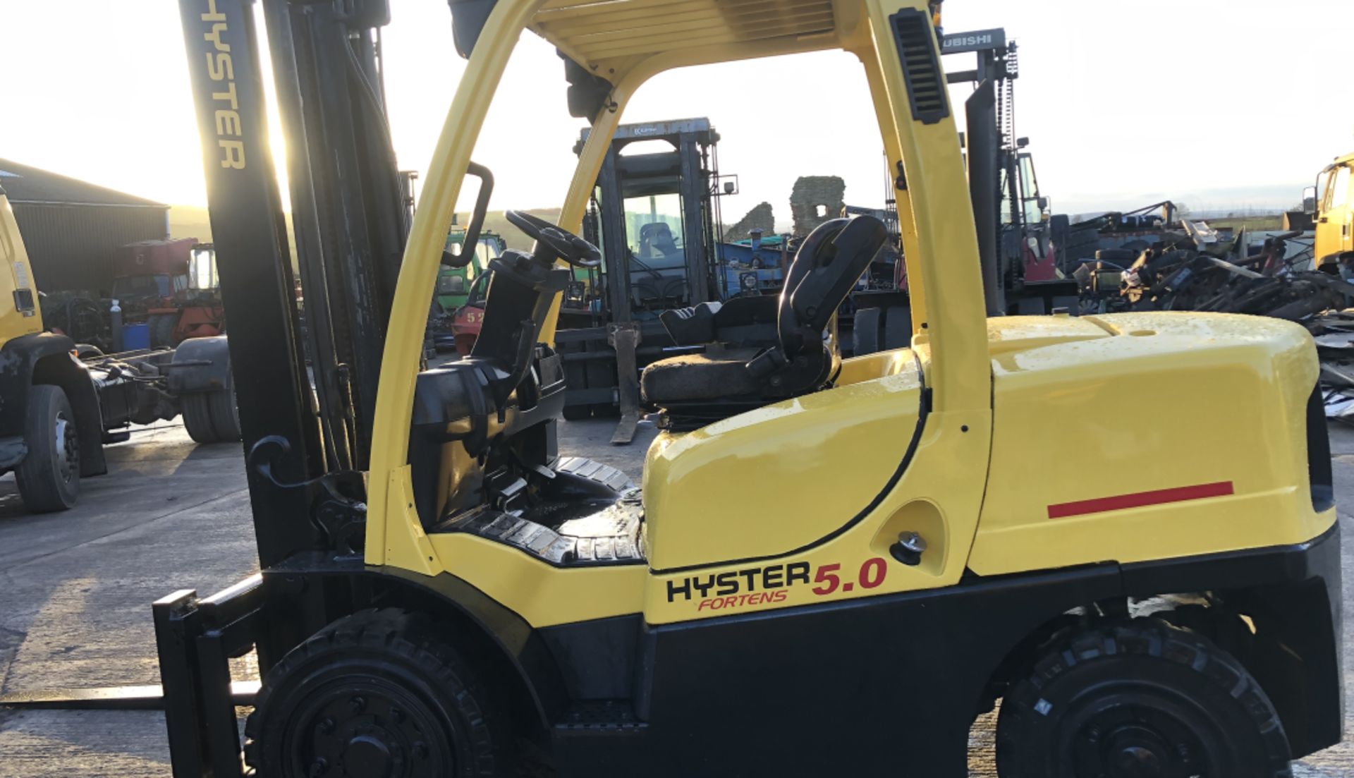 HYSTER POWERHOUSE: CUMMINS ENGINE, HYDRAULIC SIDE SHIFT - Image 3 of 9