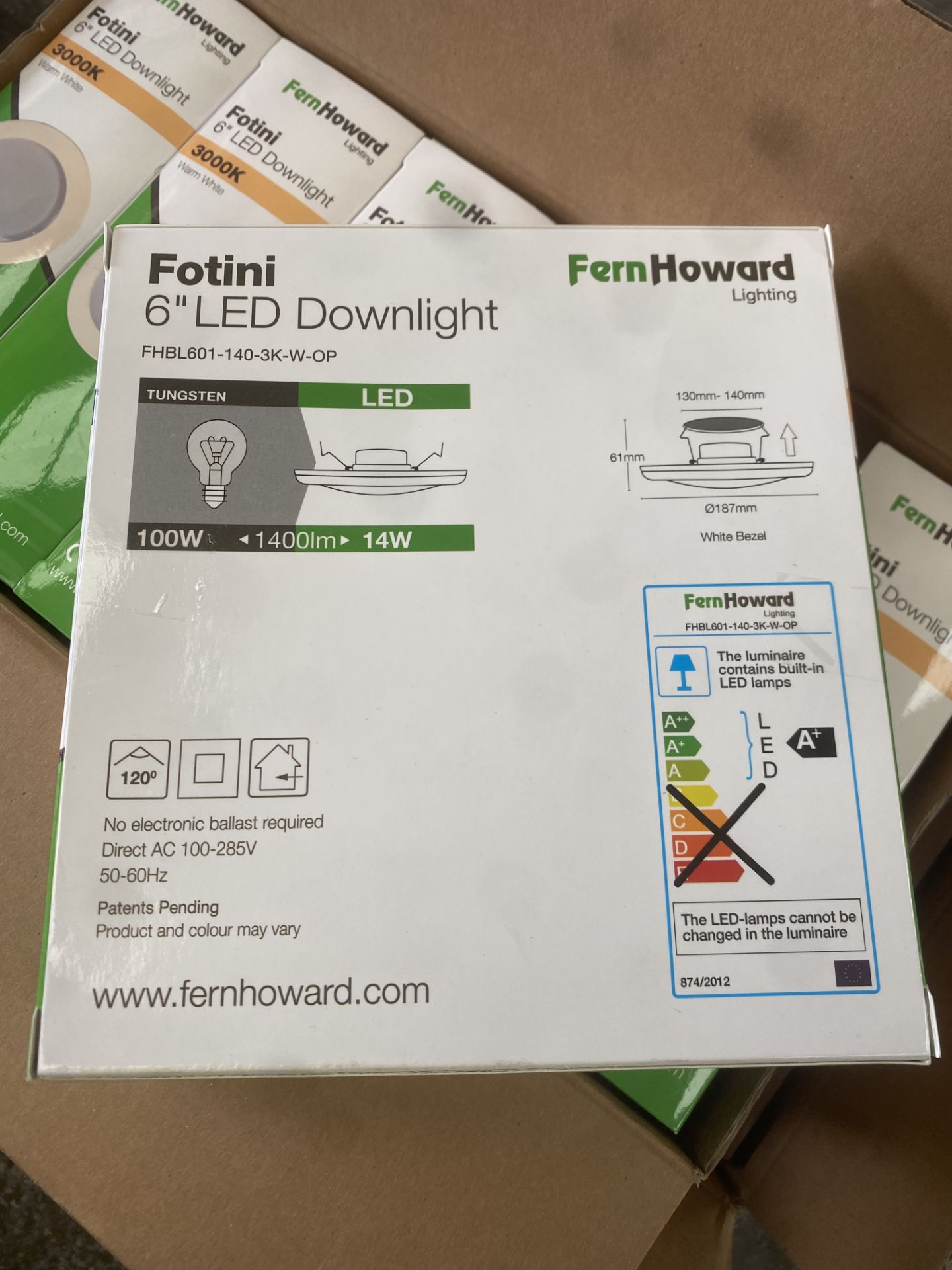 36 X 6 INCH LED DOWNLIGHT 3000K TRADE VALUE £505 - Image 2 of 2
