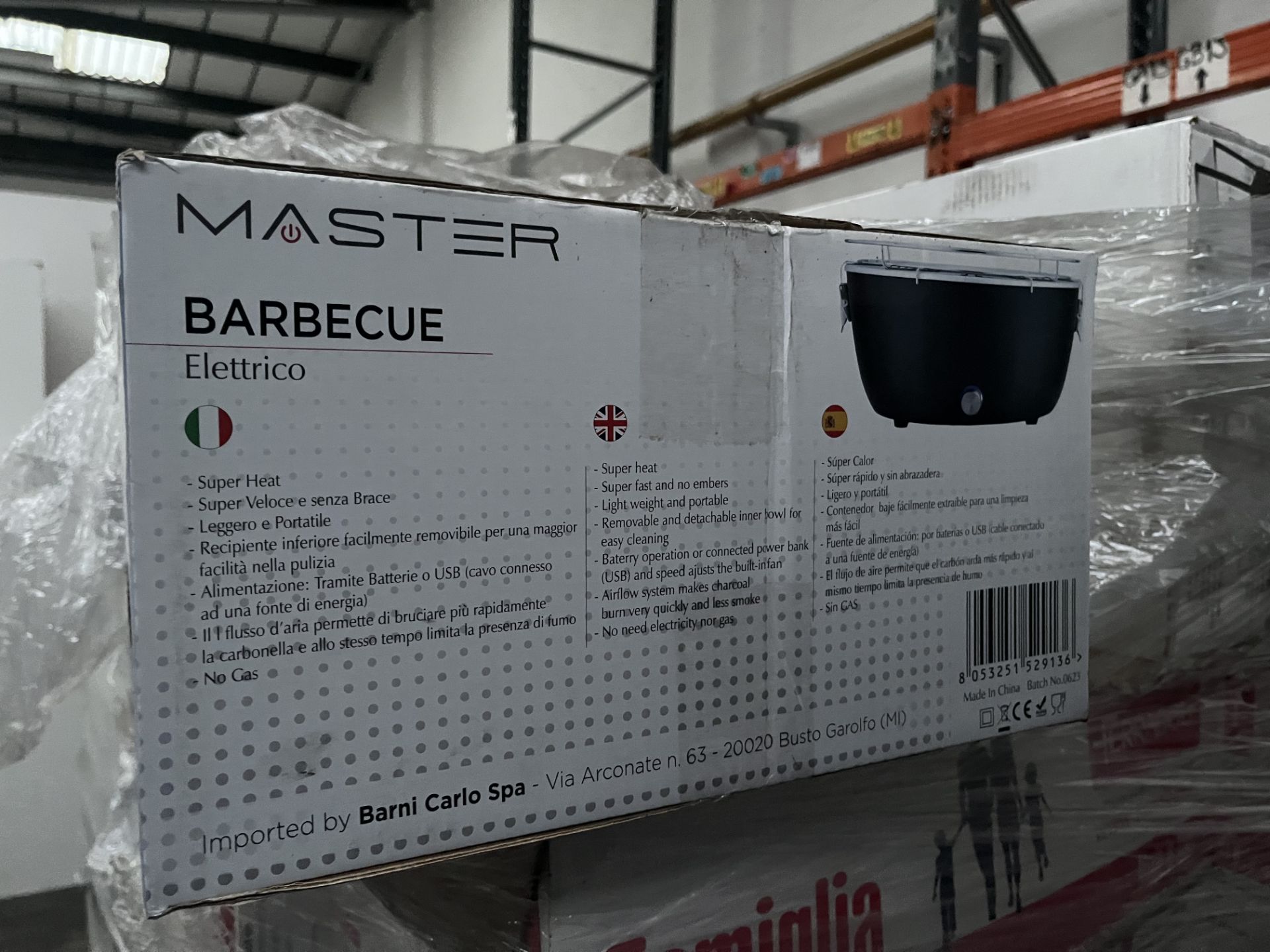PALLET CONTAINING 60 X BRAND NEW MASTER BARBECUES USB OPERATED - Image 3 of 3