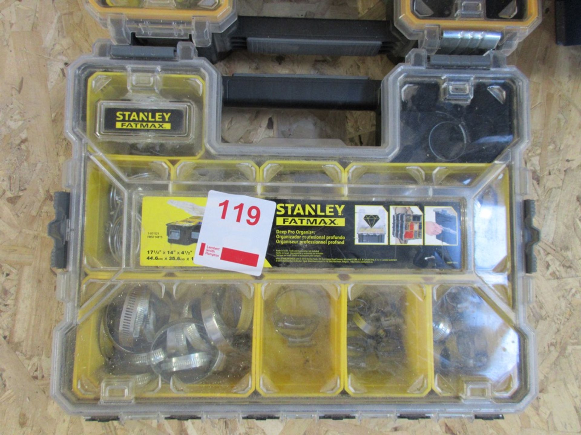 Two Stanley Fatmax sectional carry cases with contents including circlips, pipe clips etc. - Image 3 of 4