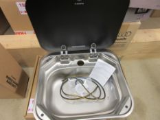 Dometic rectangular sink, 280mm x 380mm