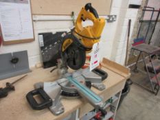 Dewalt DWS773 pull down 1300w circular cut off saw, 240v