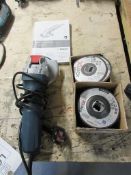 Bosch GWX 750 angle grinder, 240v with assorted discs