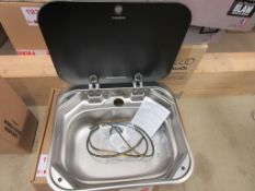 Dometic rectangular sink, 280mm x 380mm