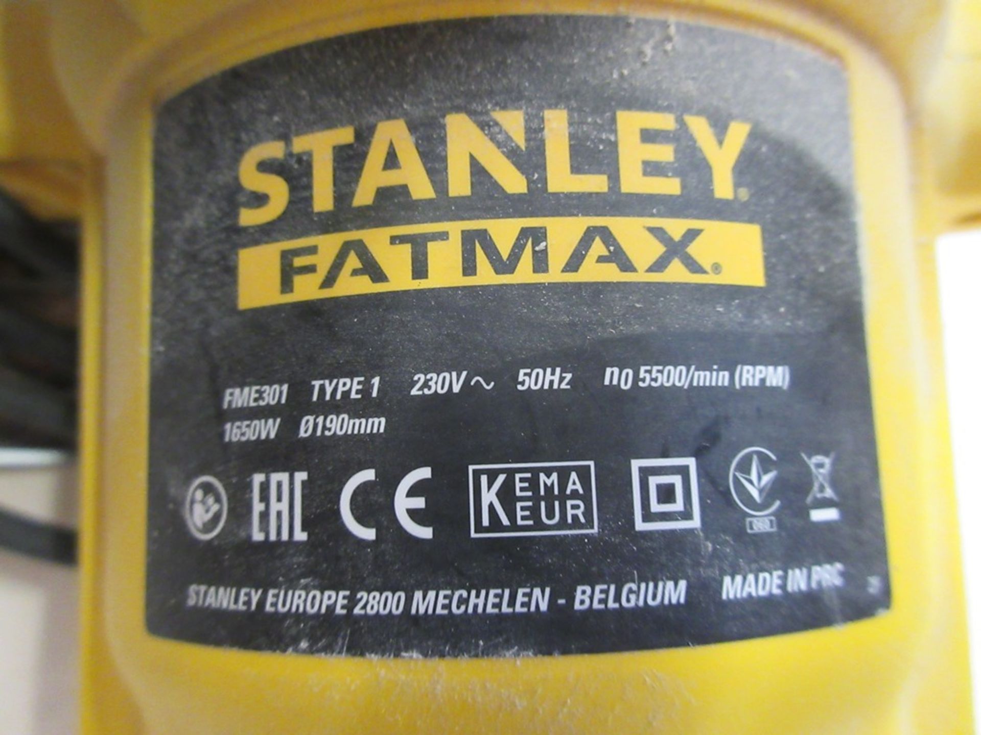 Stanley Fatmax FME 301 circular saw, 240v - Image 2 of 3