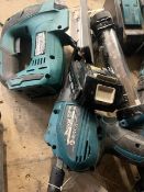 Makita hand tools including 1 x DCG180 cordless mastic gun, 1 x DPH485 hammer drill, 1 x DJV182