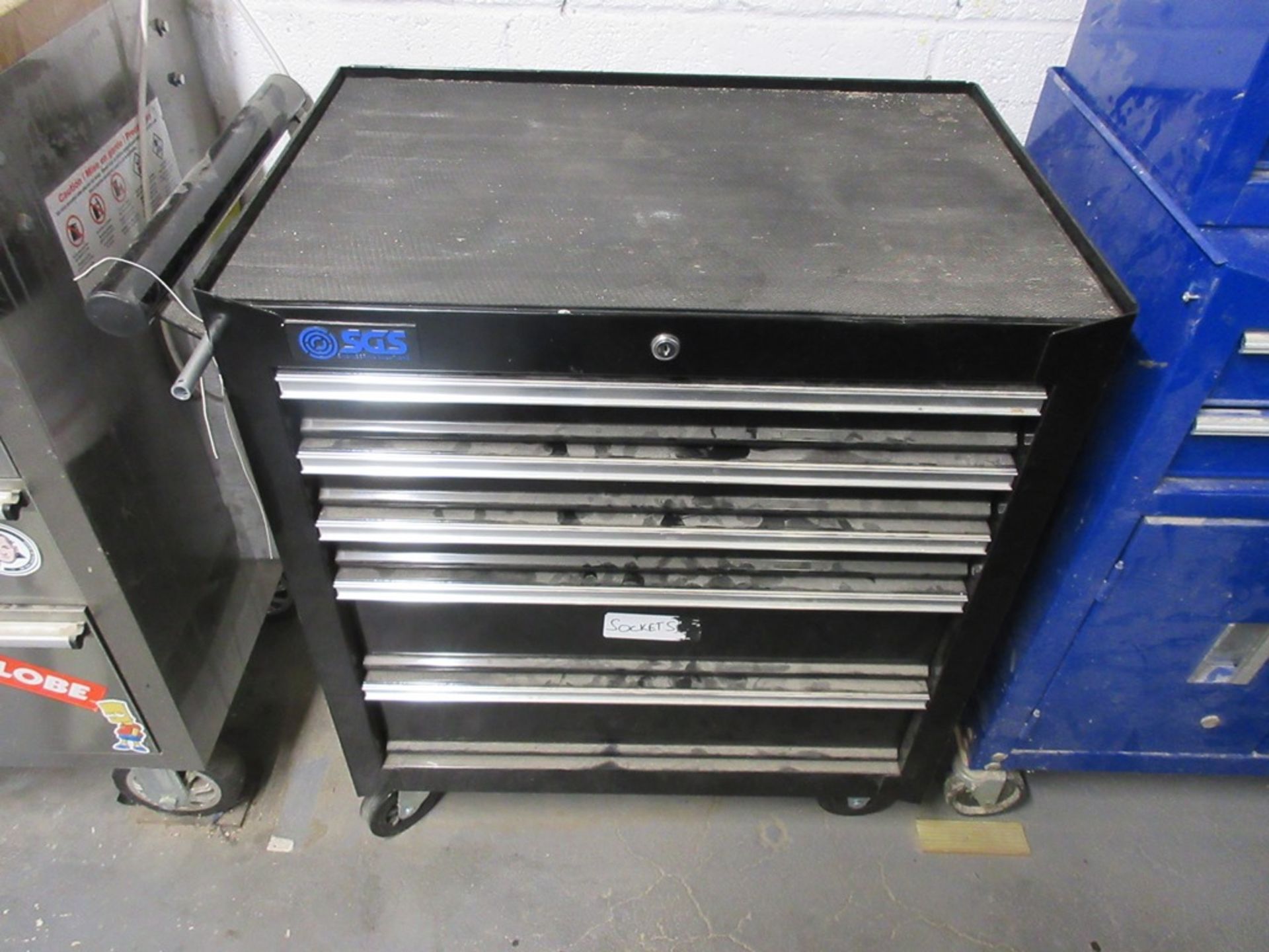 SGS 5 drawer mobile tool cabinet, 770mm x 460mm