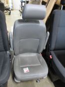 Upholstered bolted seats comprising of 1 x double with arm rest