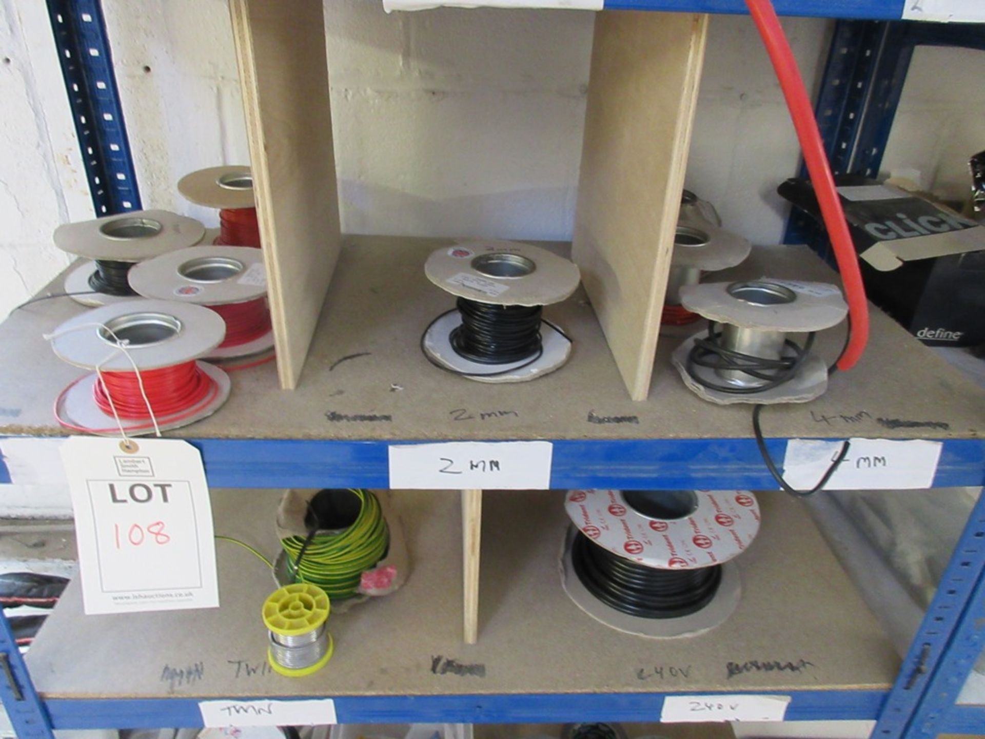 Quantity of assorted reeled electrical wire, test meter, electrical connectors etc. - Image 5 of 7