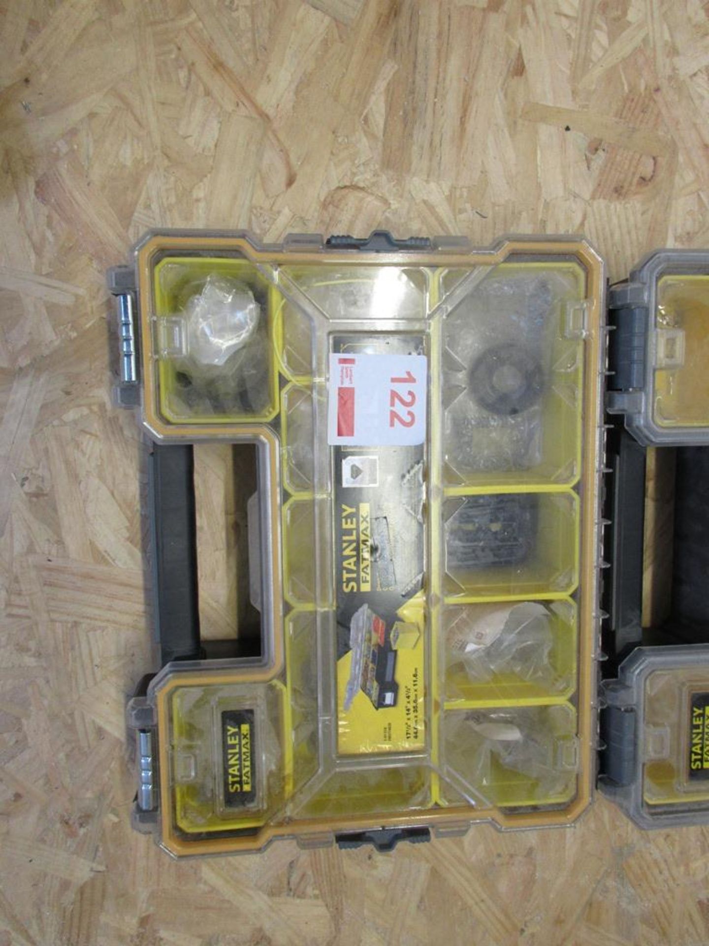 Five Stanley Fatmax sectional carry cases with contents including assorted electrical connectors, - Image 4 of 5